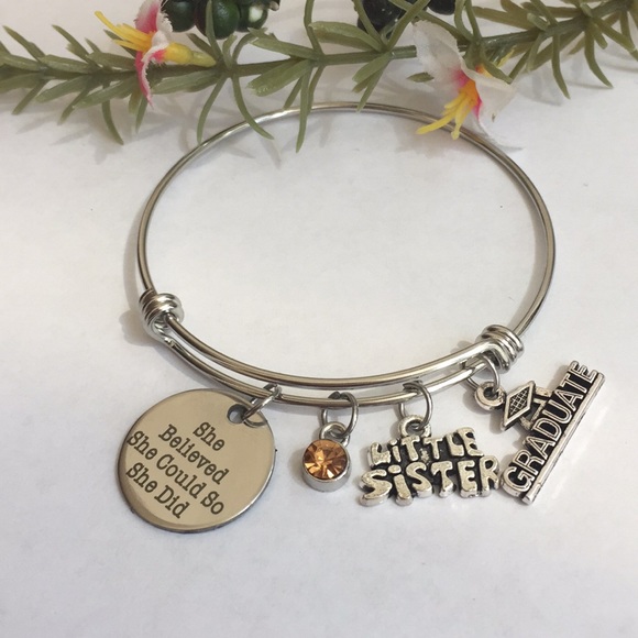 Jewelry New Sister Graduation Charm Bracelet Poshmark